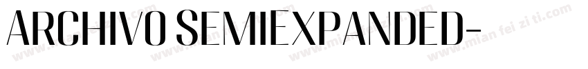 Archivo SemiExpanded字体转换